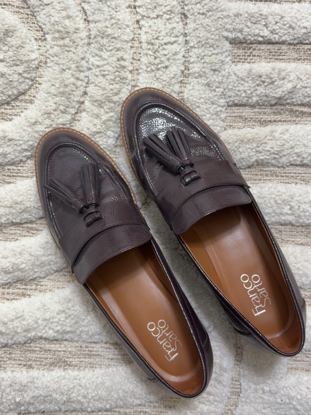 Franco Sarto Women's Dark Brown Tassel Loafers
